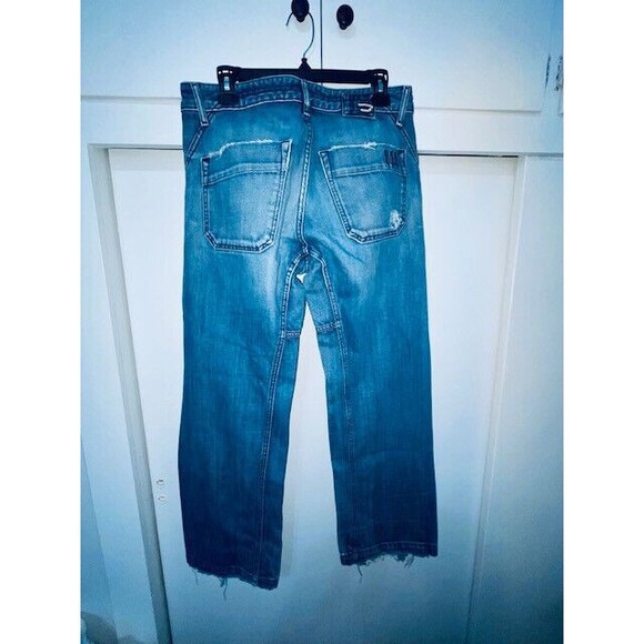Vintage Diesel Jeans Mens 32x30 Blue Denim Straight Leg Y2K Rumbum Distressed - Picture 3 of 16